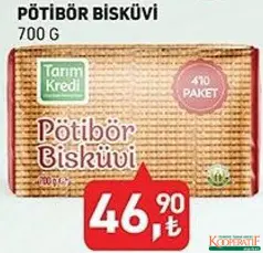 TARIM KREDİ PETİBÖR BİSKÜVİ 700 G